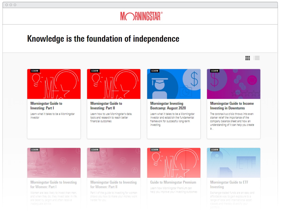 Pricing | Morningstar Investor